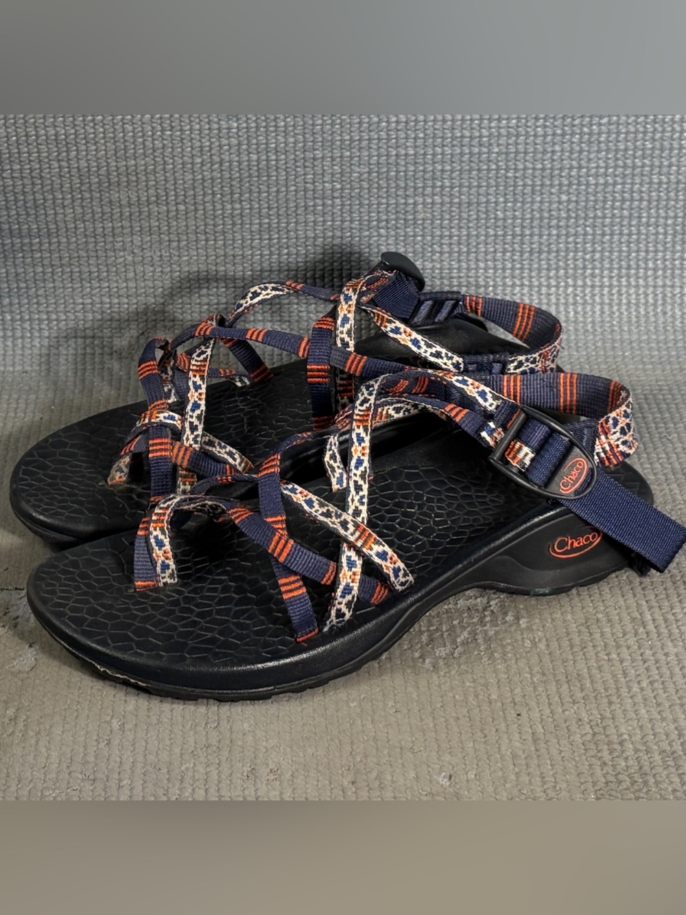 Chaco ZX2 Women’s Red White Blue Sport Water Hiking Sandals Size 7